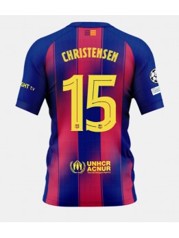 Billige Barcelona Andreas Christensen #15 Hjemmedrakt 2025-26 Kortermet